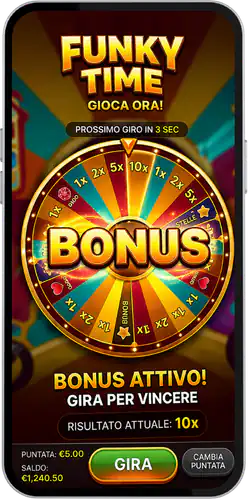 Funky Time Live  Roulette Bonus