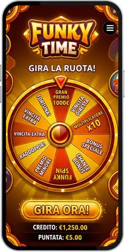 Funky Time Live  Roulette della fortuna
