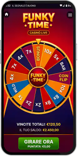Funky Time Live  bonus del casino dal vivo